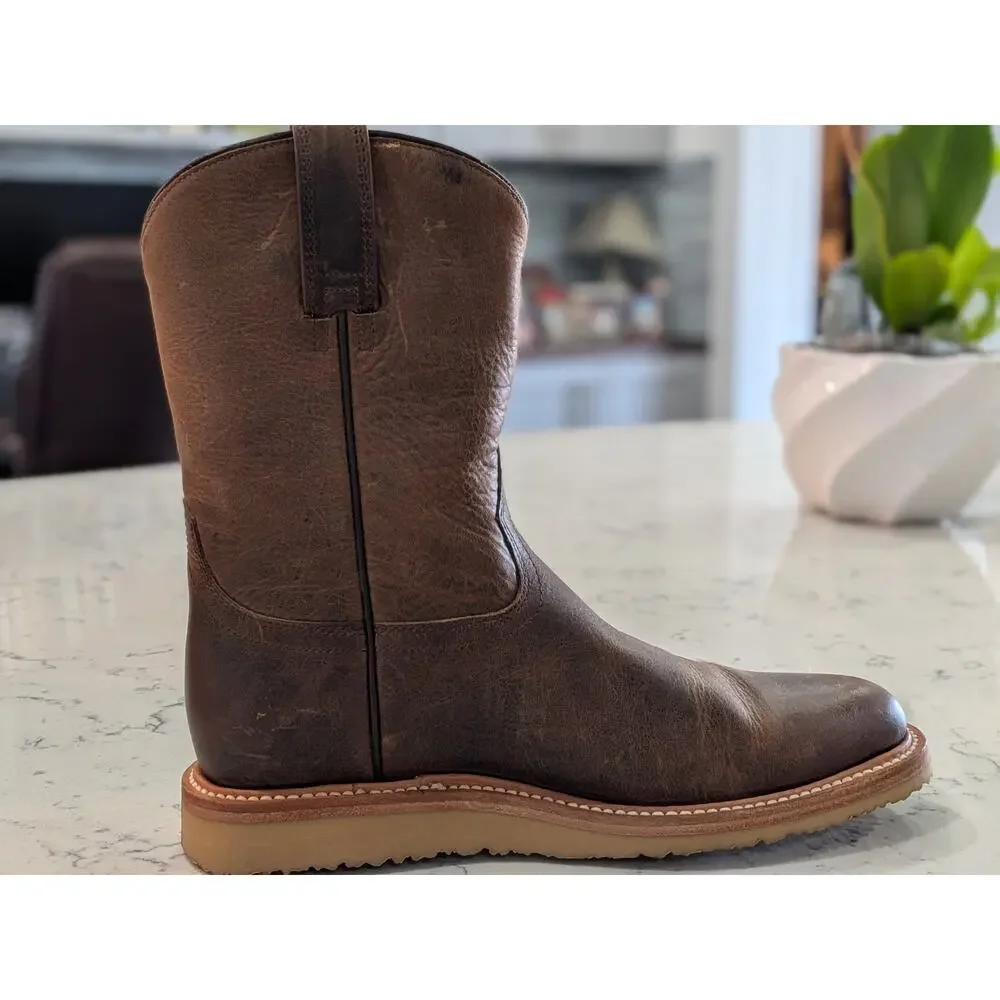 Huckberry Rhodes Roper Boot Caliber Men's 9 Brown Western Boots (1124)